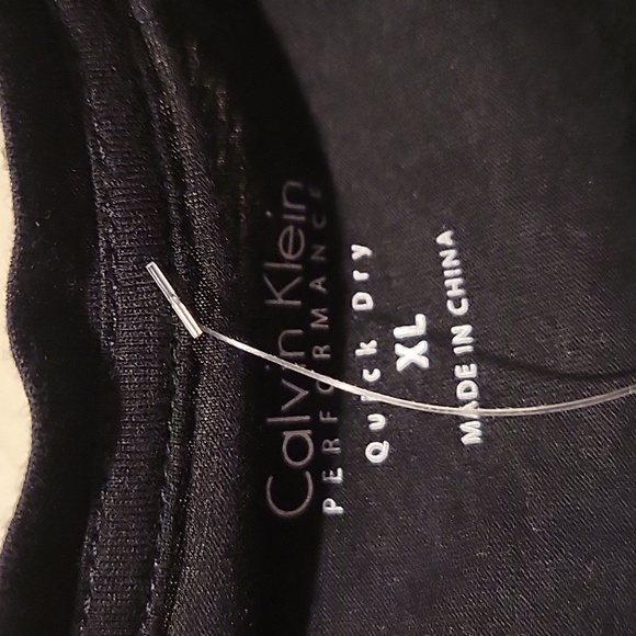 ❤️ NWT! CALVIN KLEIN QUICK DRY PERFORMANCE T-SHIRT / TOP - BLACK, XL - Picture 3 of 7